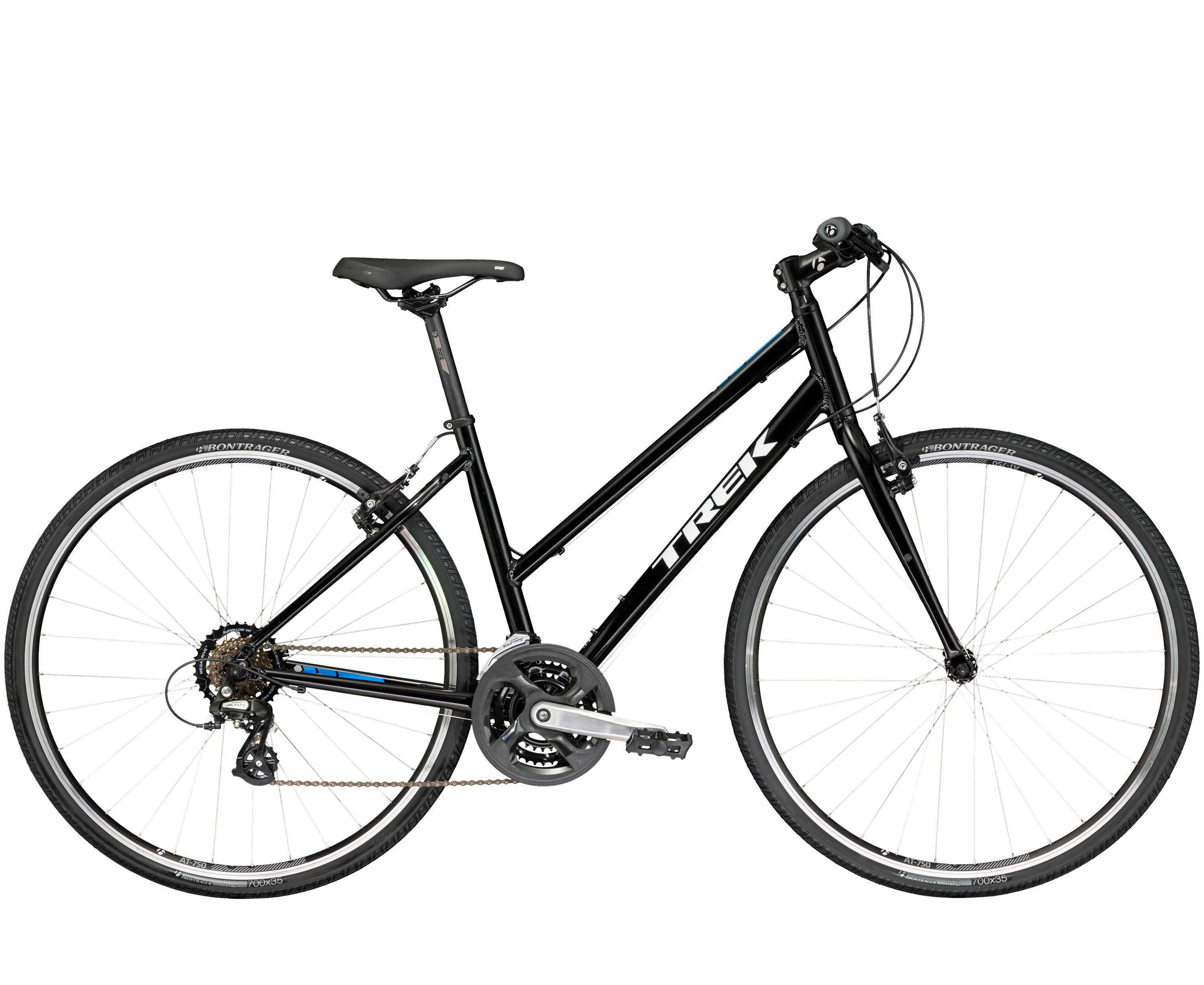 Xe đạp thể thao Trek FX 1 Stagger đen black