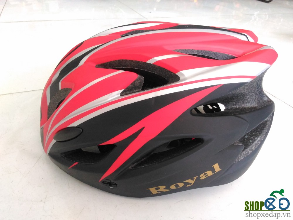 Mũ bảo hiểm xe đạp Royal M23 Đen đỏ
