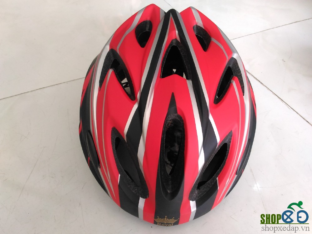 Mũ bảo hiểm xe đạp Royal M23 Đen đỏ