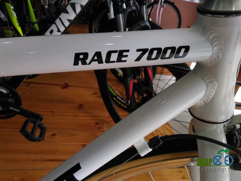 Xe đạp cuộc Alcott Race 7000 Classic White