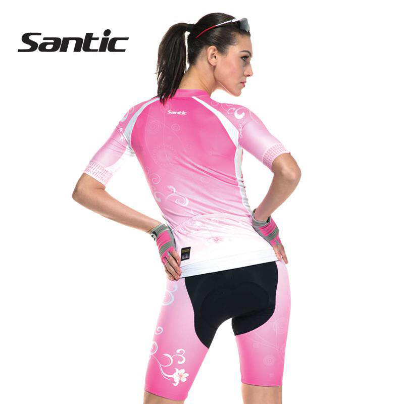 Bộ quần áo xe đạp Nữ Santic(Mẫu 1)