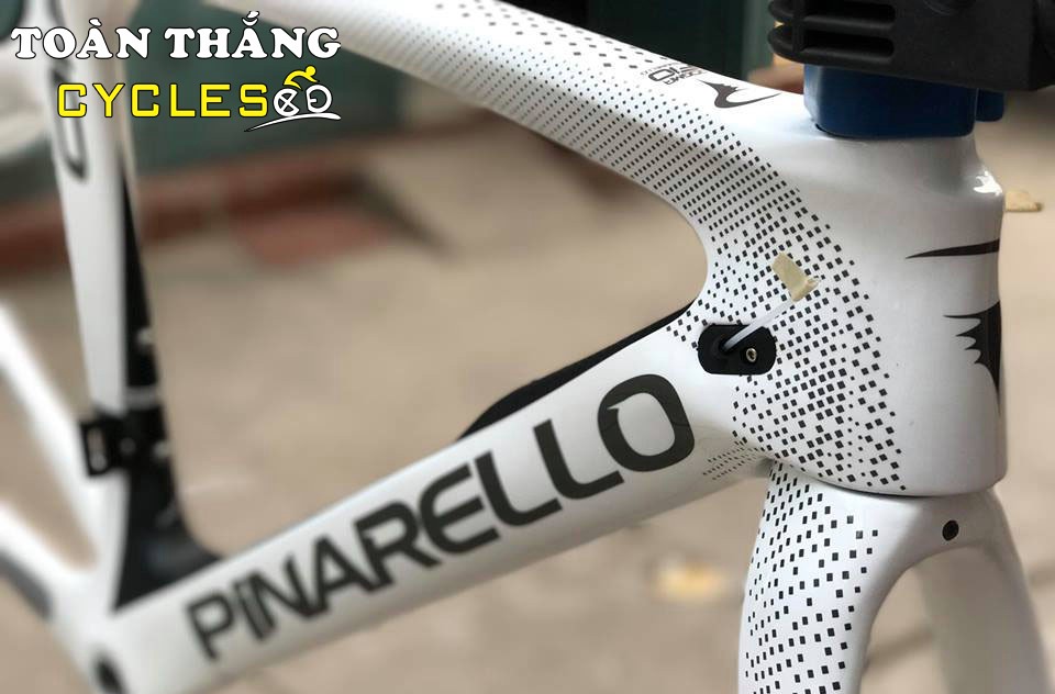 Khung Pinarello F10 Shiny White Matt Carbon
