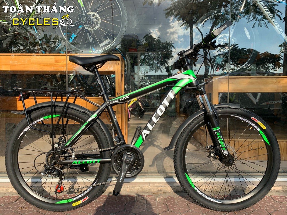 Xe đạp địa hình Alcott 24AL-6200 Black Green