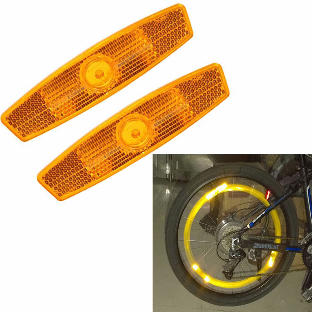Bộ đèn phản quang xe đạp căm xe 11.2cm(cặp)
