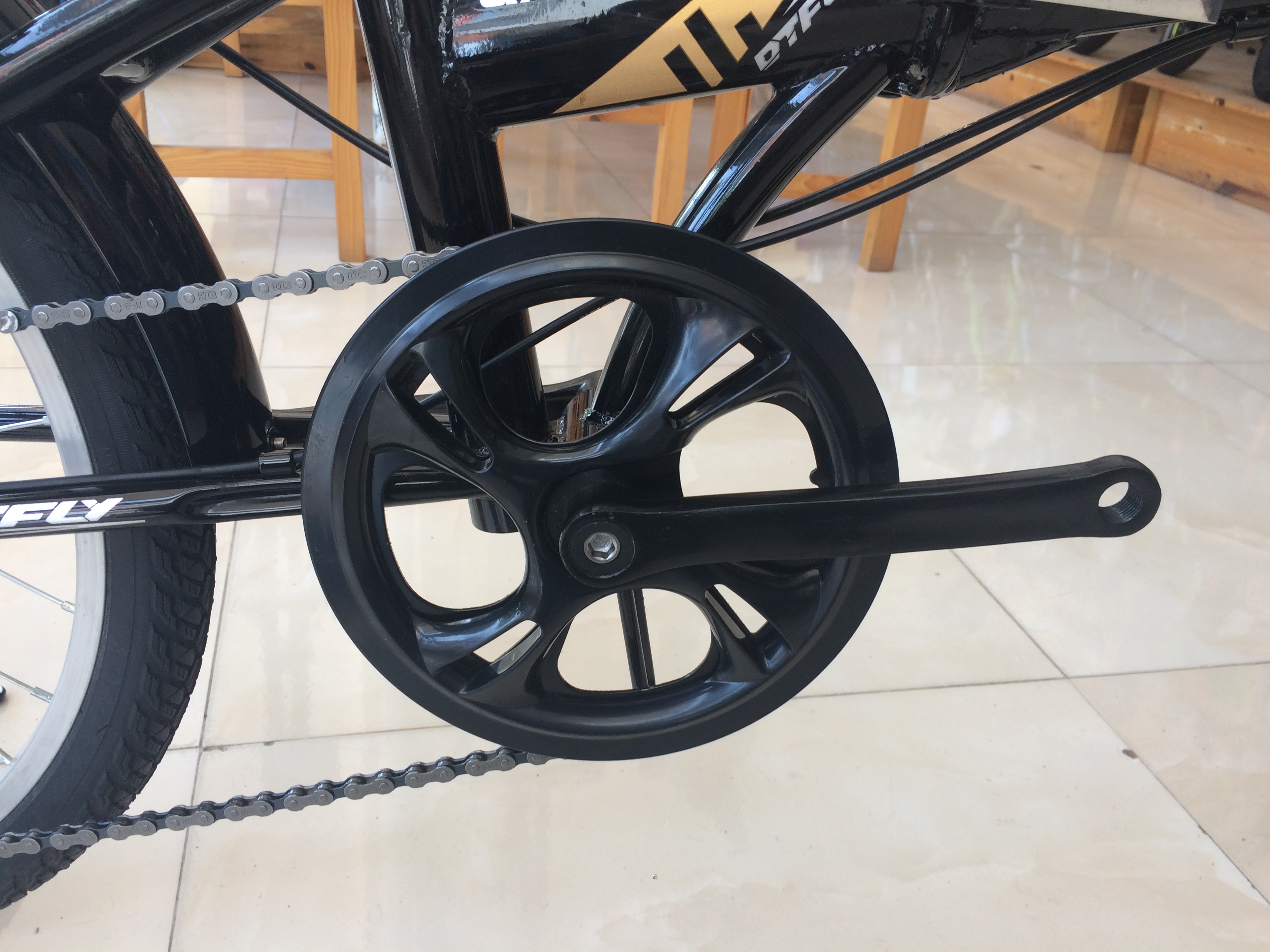 Xe đạp gấp Low Carbon GX06V 2019 Black Yellow