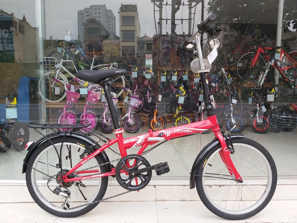 Xe đạp gấp Low Carbon GX06V 2019 Red White