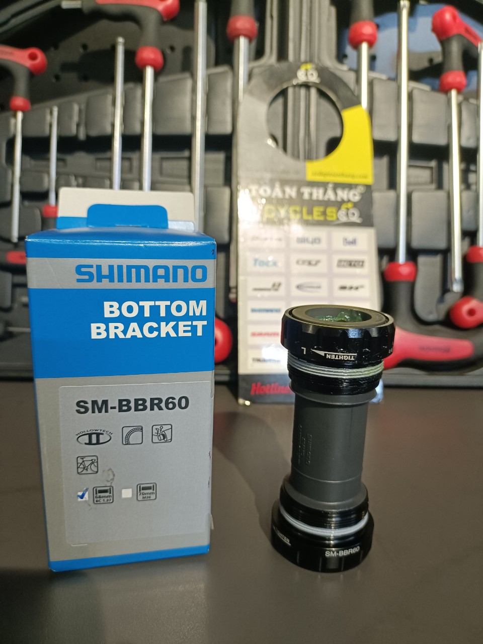 Trục giữa cốt rỗng Shimano 105 R7000 SM-BBR60