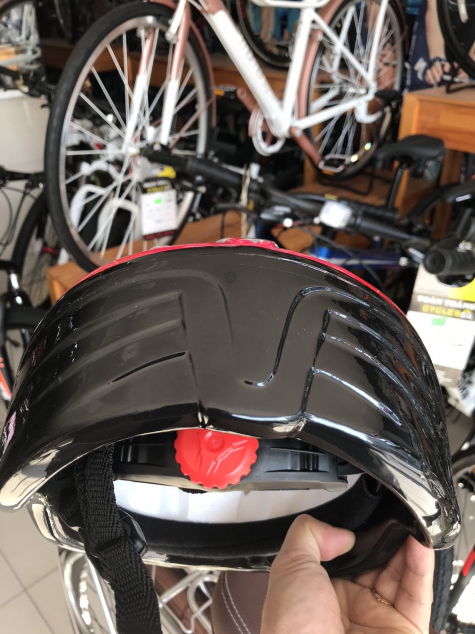 Mũ bảo hiểm xe đạp trẻ em LanQ(Đỏ Hồng)