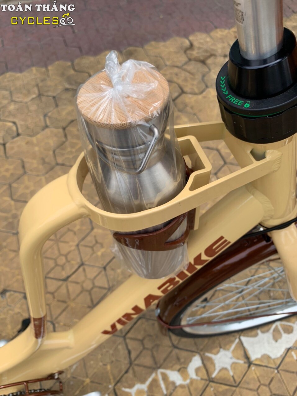 Xe đạp thể thao Vinabike Latte V 26 Kem