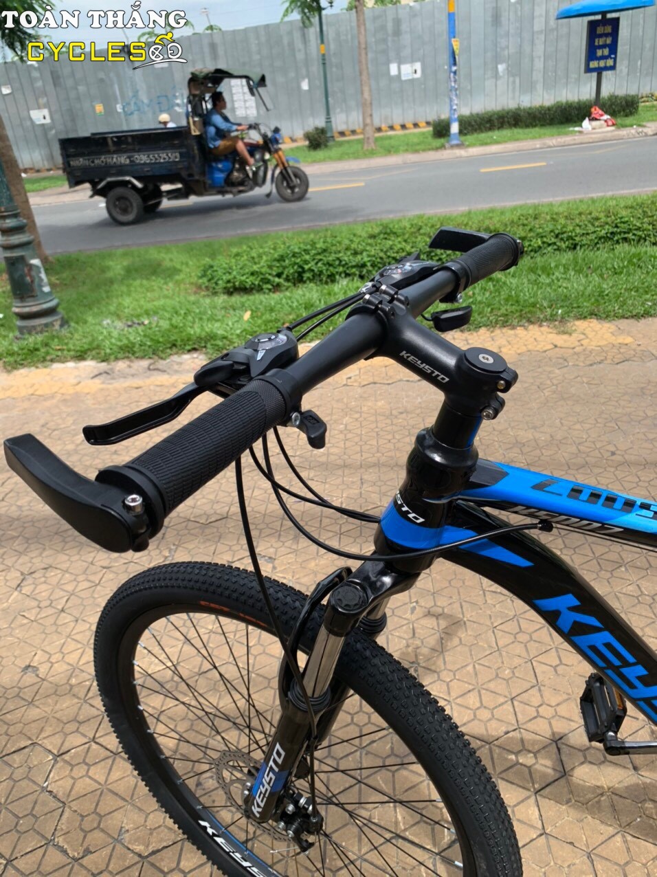 Xe đạp địa hình KEYSTO 26 KS007 Đen xanh dương