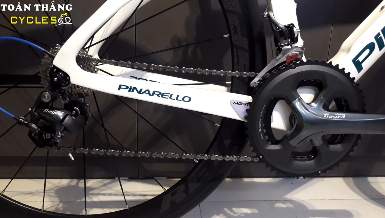 Xe đạp đua Pinarello F12 Tiagra 4700 White Green