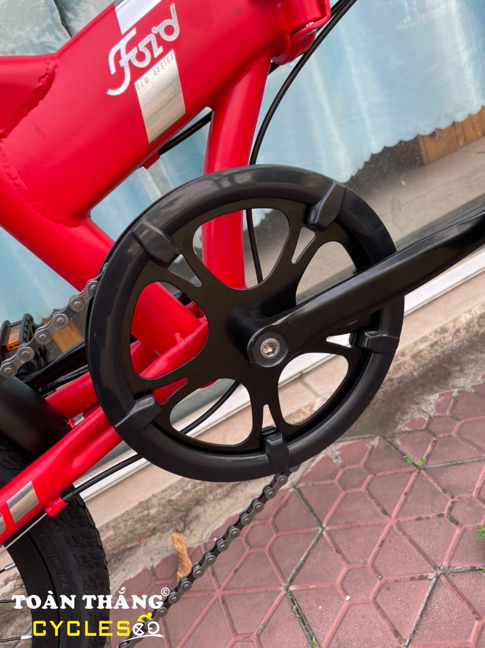 Xe đạp gấp Califa 2021 20inch Red