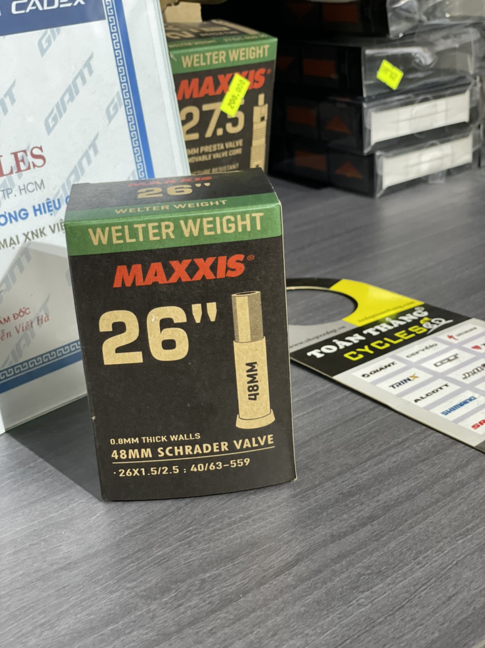 Ruột xe đạp Maxxis 26x1.5-2.5 van dài 48mm(Mỹ)