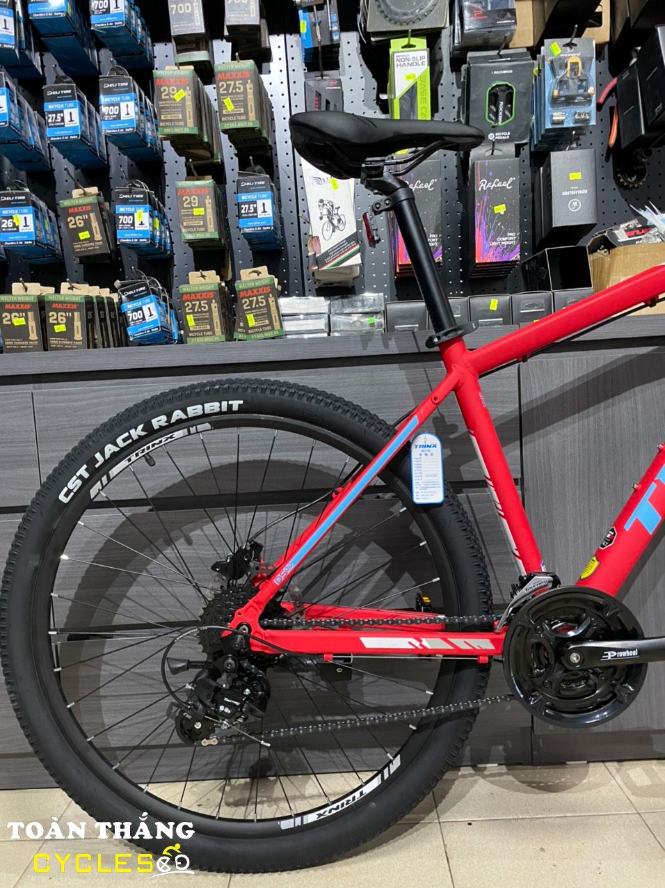Xe đạp địa hình TRINX D500 Elite 2022 Red Blue