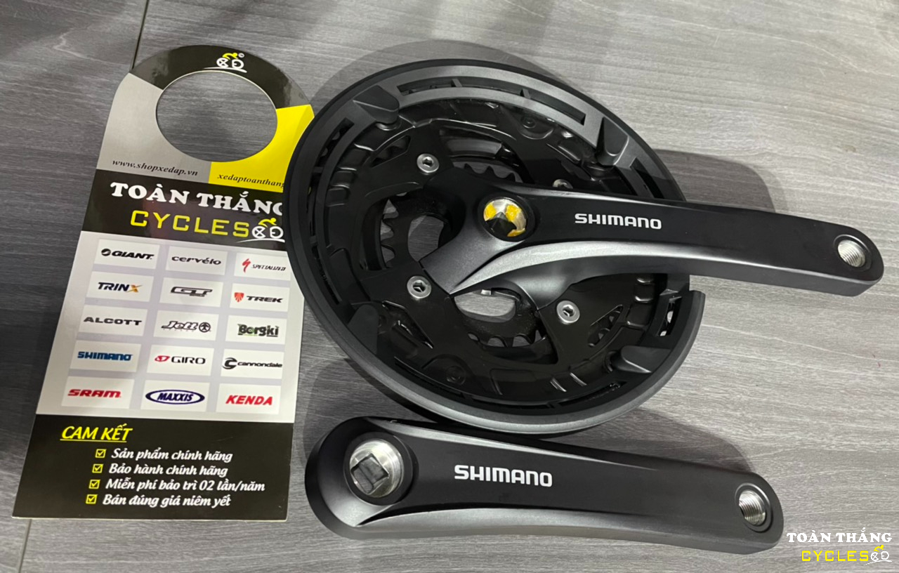 Bộ giò dĩa Cốt vuông 3 tầng Shimano FC-T3010 nhôm 170mm 26/36/49T