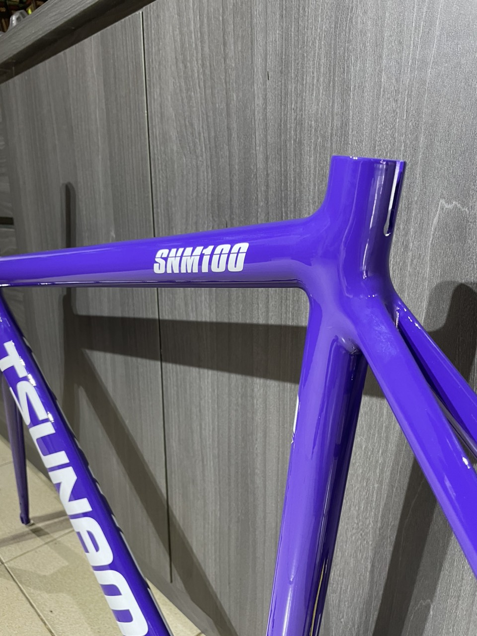 Khung sườn xe đạp Fixed Gear Tsunami SNM100 Purple