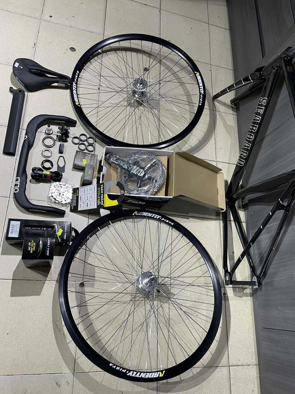 Xe đạp Fixed Gear Seaboard full nhôm cơ bản 6