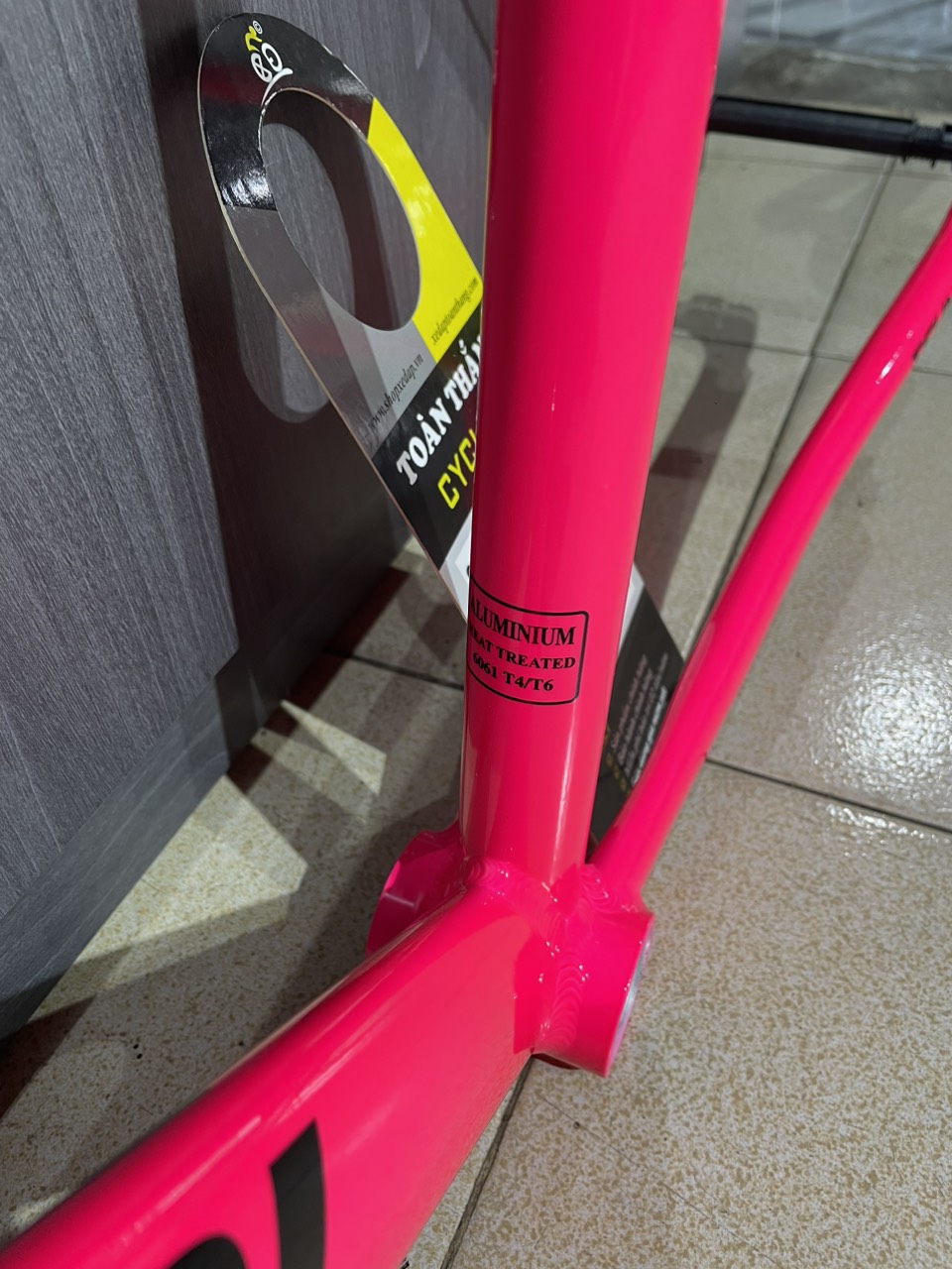 Khung sườn xe đạp Fixed Gear Tsunami SNM100 Pink