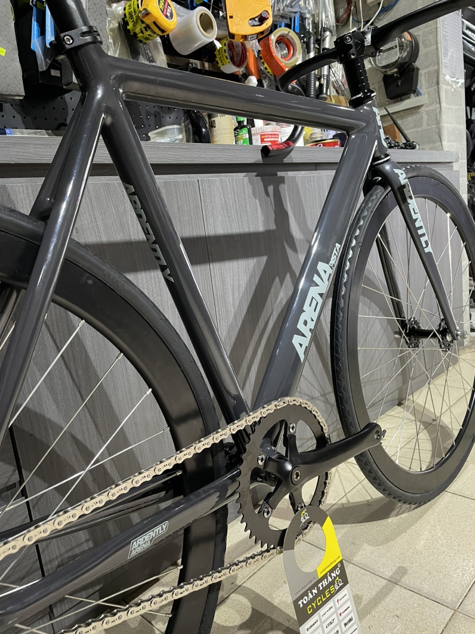 Xe đạp Fixed Gear Ardently Arena Black Silver