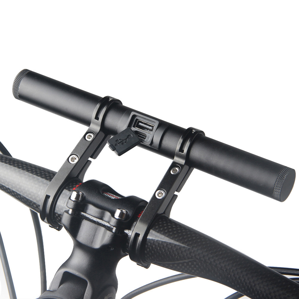 Pad nhôm mở rộng cho ghi đông xe đạp kiêm nguồn sạc đèn, điện thoại, đồng hồ