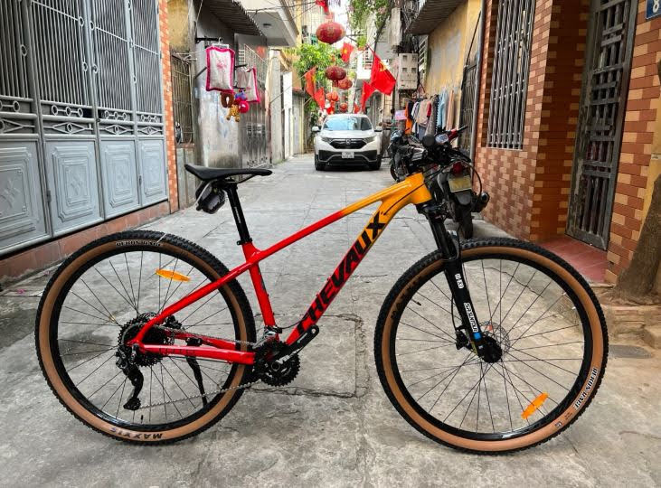 Xe đạp địa hình CHEVAUX TOTO Đỏ cam